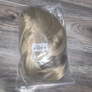 Blonde synthetic wig